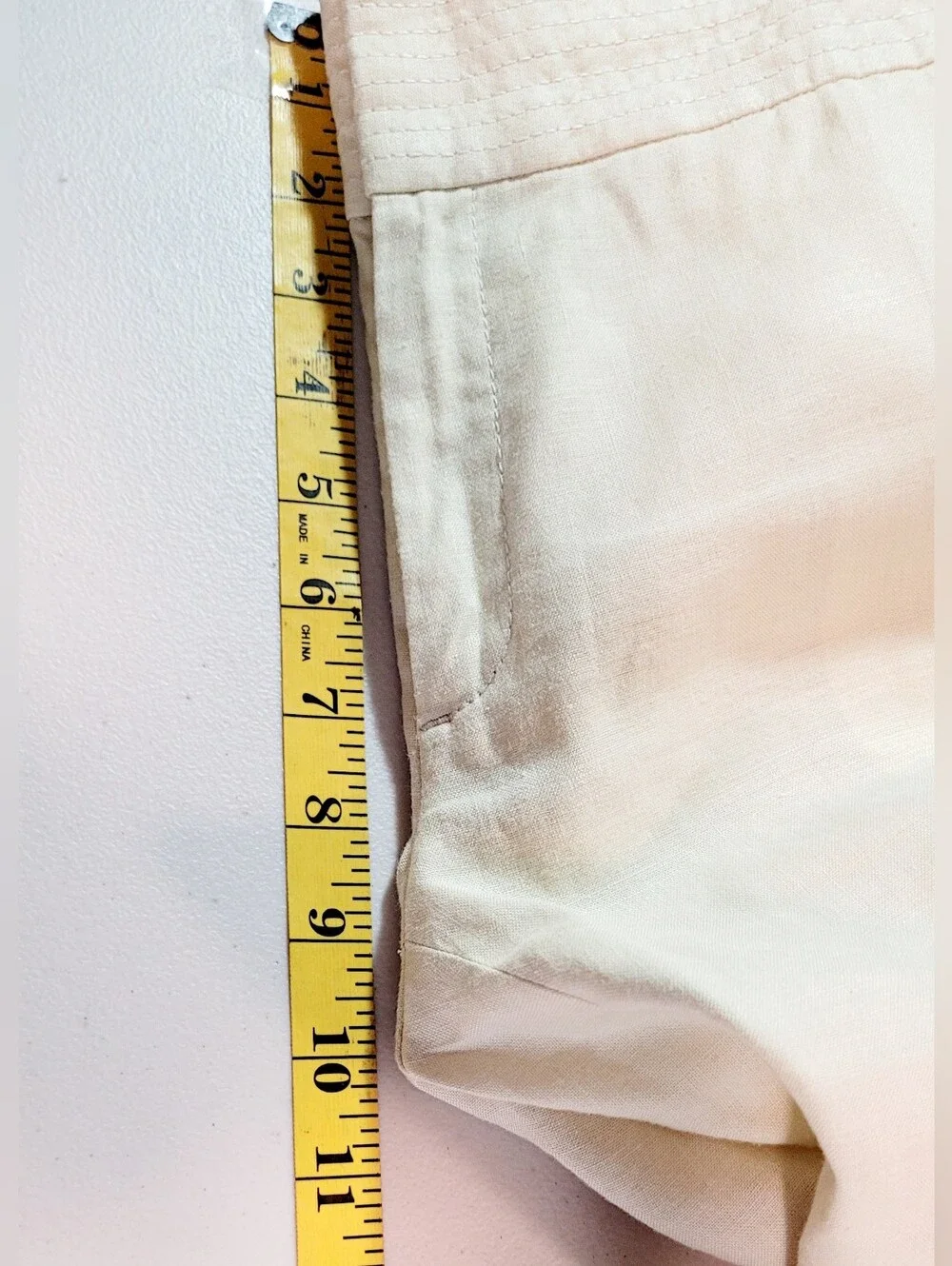 Banana Republic Womens Linen Blend Taylored Wide Leg Pants Sz 6 Quiet Luxery